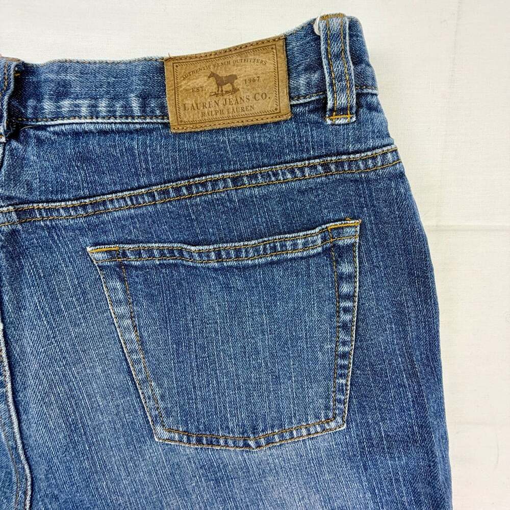 Lauren Jeans Co. Ralph Lauren Jeans Size 8 Blue Stretch Cotton Denim